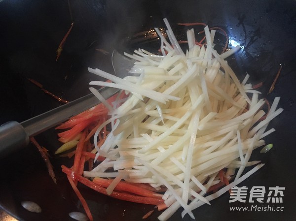 素炒三丝的做法