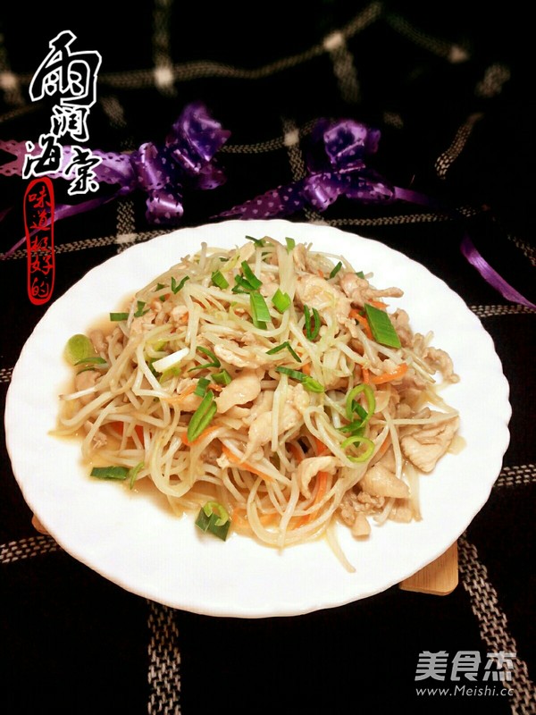 银芽鸡丝的做法