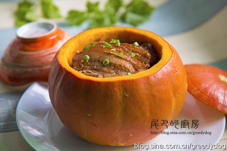 金瓜粉蒸肉的做法