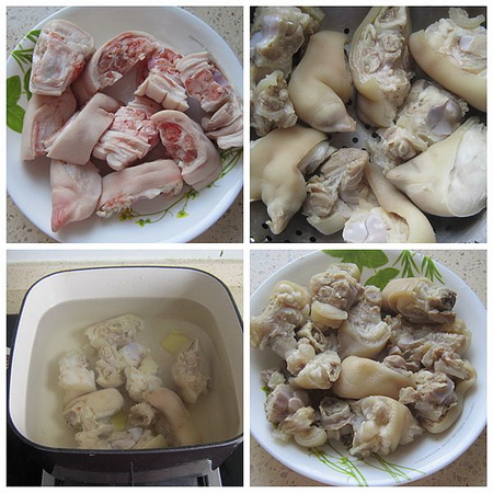 香辣烤<a href=/shicai/rouqin/ZhuJiao/index.html target=_blank><u>猪脚</u></a>步骤1-4