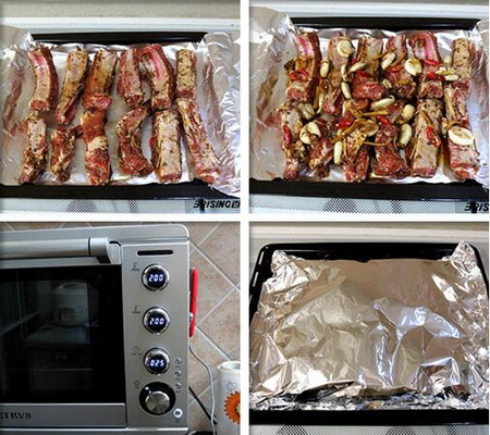 蒜香孜然烤<a href=/shicai/rouqin/LeiPai/index.html target=_blank><u>肋排</u></a>步骤7-9