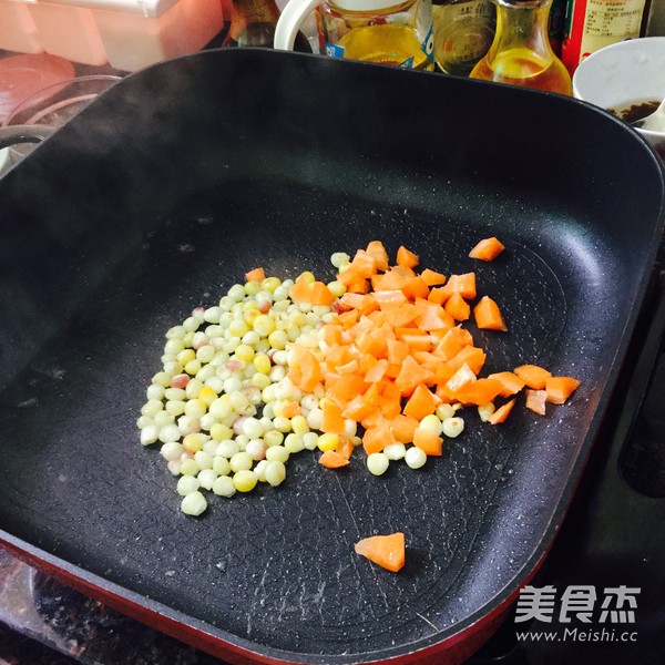 双粟肉丁的做法