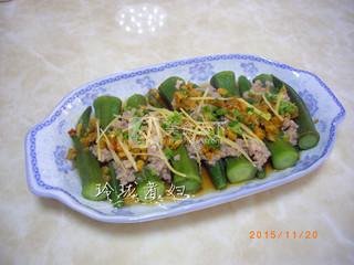 肉沫蒸<a href=/shicai/shucai/QiuKui/index.html target=_blank><u>秋葵</u></a>