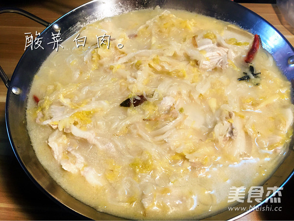 酸菜汆白肉的做法