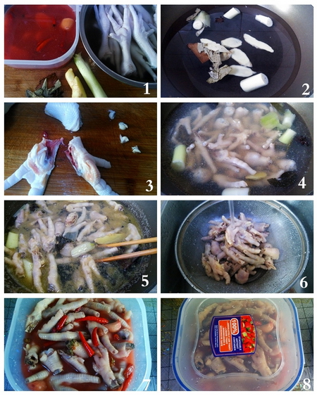 泡椒凤爪步骤1-8