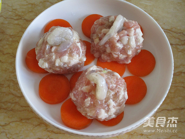 虾仁狮子头的做法