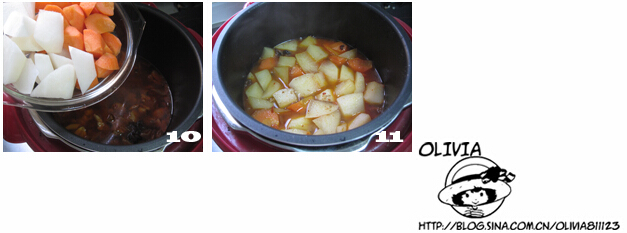 红焖<a href=/shicai/rouqin/YangRou/index.html target=_blank><u>羊肉</u></a>步骤10-12