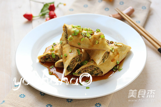 清蒸腐皮卷的做法