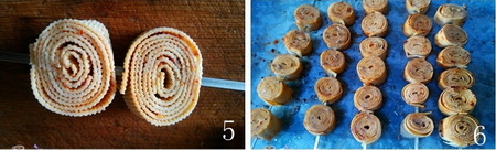 香烤<a href=/shicai/mimian/DouPi/index.html target=_blank><u>豆皮</u></a>卷步骤5-6