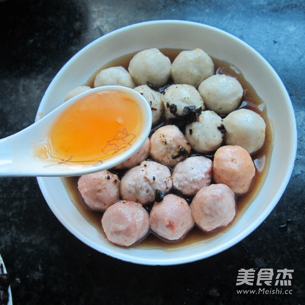 豉汁鸳鸯丸子的做法