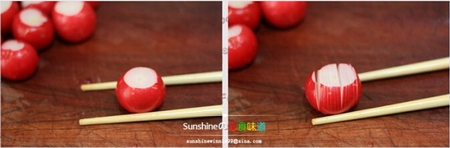 樱<a href=/shicai/guopin/Tao/index.html target=_blank><u>桃</u></a><a href=/shicai/shucai/LuoBo/index.html target=_blank><u>萝卜</u></a>花步骤3-4