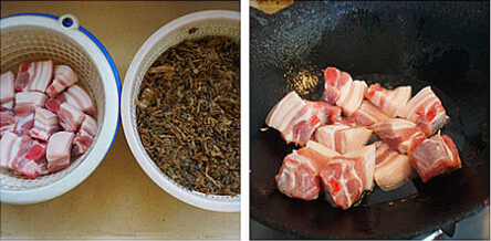<a href=/shicai/shucai/MeiGanCai/index.html target=_blank><u>梅干菜</u></a>烧肉步骤1-2
