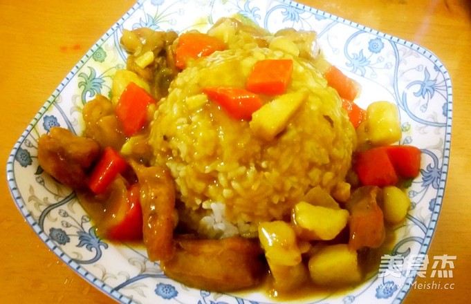 咖喱鸡饭的做法
