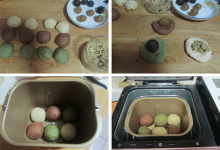 三色<a href=/shicai/mimian/MianBao/index.html target=_blank><u>面包</u></a>步骤9-12