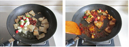 <a href=/shicai/shucai/KuGua/index.html target=_blank><u>苦瓜</u></a>回锅肉步骤9-10