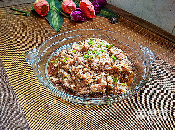 虾皮蒸肉饼的做法