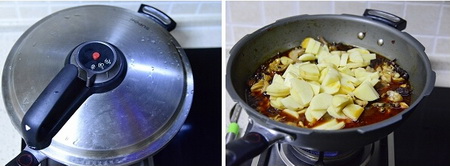 大盘鸡玉带面步骤9-10