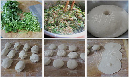 芫荽<a href=/shicai/rouqin/ZhuRou/index.html target=_blank><u>猪肉</u></a>小蒸包步骤1-6