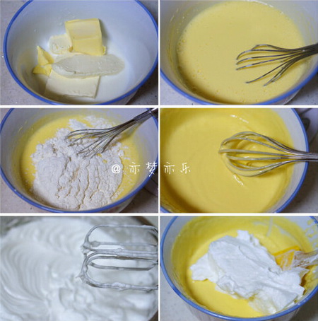 乳酪<a href=zt/qifengdg target=_blank><u>戚风蛋糕</u></a>步骤1-6