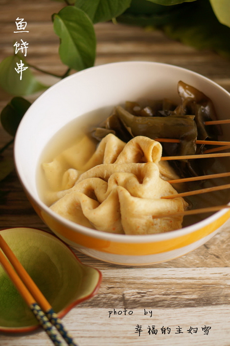 街头小吃鱼饼串