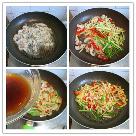 泡姜肚丝步骤5-8