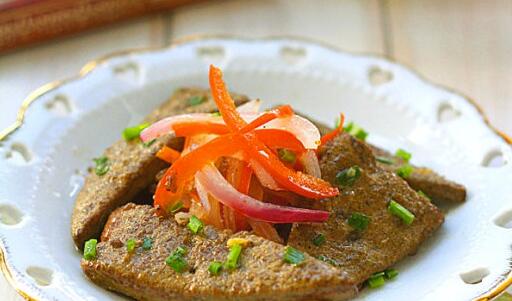 风味独特的香煎<a href=/shicai/rouqin/ZhuGan/index.html target=_blank><u>猪肝</u></a>怎么做?