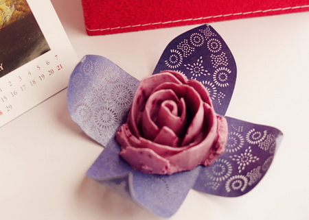 蓝色妖姬乳酪蛋糕