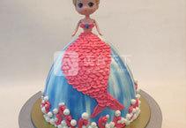 美人鱼芭比蛋糕