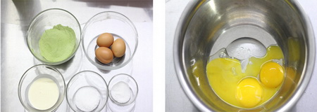 抹茶<a href=/shicai/mimian/DanNaiYou/index.html target=_blank><u>淡<a href=/shicai/mimian/NaiYou/index.html target=_blank><u>奶油</u></a></u></a>戚风步骤1-2