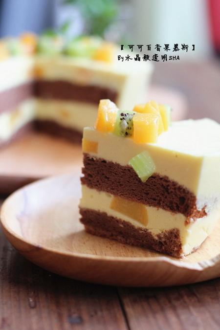 可可<a href=/shicai/guopin/BaiXiangGuo/index.html target=_blank><u>百香果</u></a>慕斯的做法