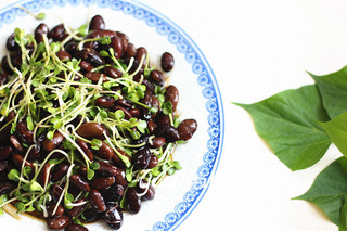 <a href=/shicai/shucai/LuoBo/index.html target=_blank><u>萝卜</u></a>苗拌黑纳豆