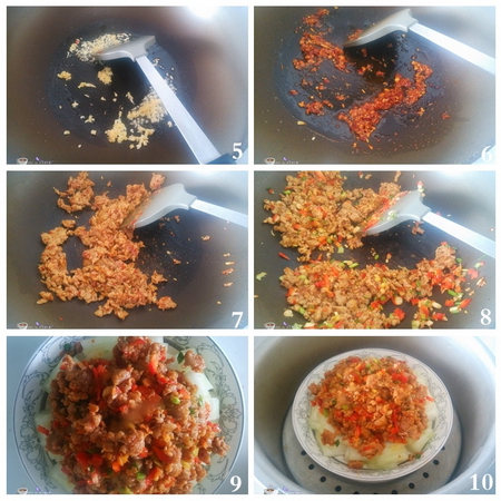 肉末蒸<a href=/shicai/shucai/DongGua/index.html target=_blank><u>冬瓜</u></a>步骤5-10