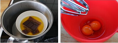 熔岩<a href=/shicai/mimian/QiaoKeLi/index.html target=_blank><u>巧克力</u></a>蛋糕步骤1-2