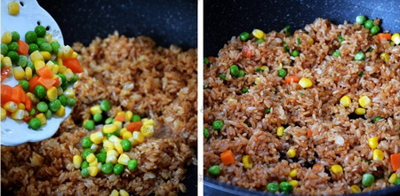 红烧炒饭步骤3-4