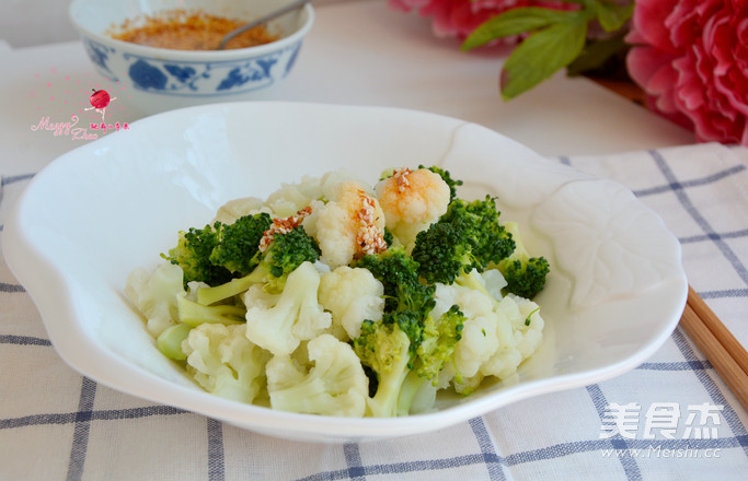 凉拌双花的做法