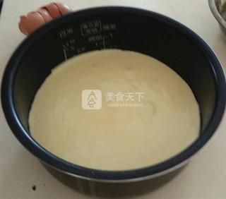 电饭煲抹茶花蛋糕