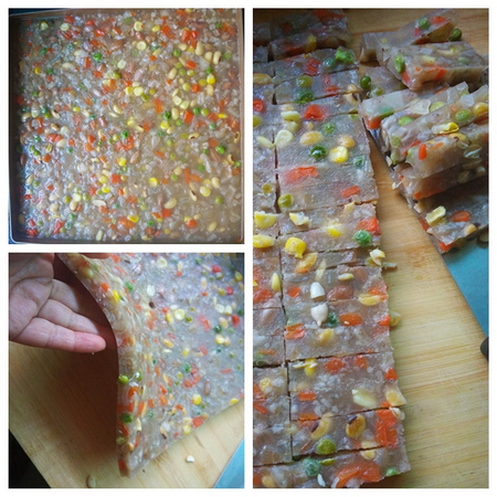 五彩肉皮冻步骤1-5