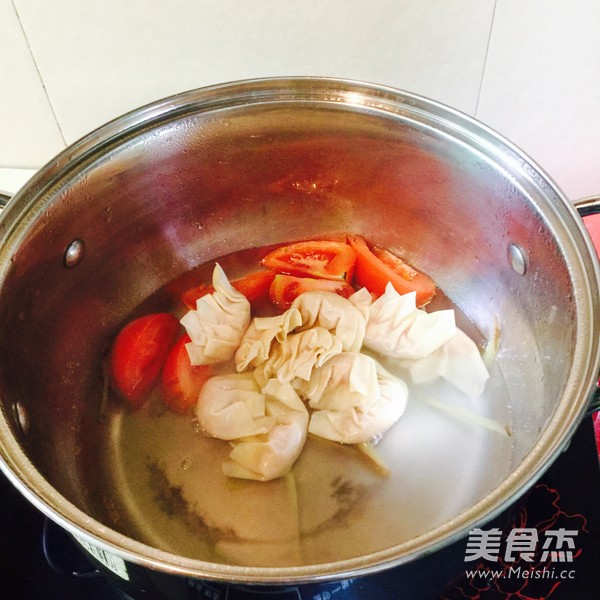 番茄云吞面的做法