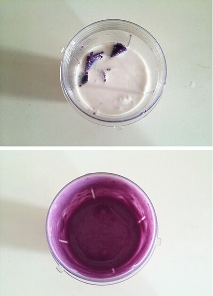 <a href=/shicai/shucai/ZiShu/index.html target=_blank><u>紫薯</u></a>椰奶<a href=/shicai/mimian/XiMi/index.html target=_blank><u>西米</u></a>布丁步骤1-2