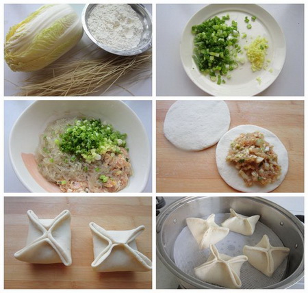 <a href=/shicai/shucai/BaiCai/index.html target=_blank><u>白菜</u></a><a href=/shicai/mimian/FenTiao/index.html target=_blank><u>粉条</u></a>肉包子步骤1-5