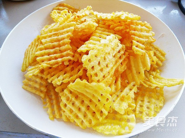 酥脆薯片的做法