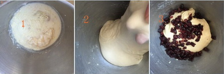 蜂香<a href=/shicai/guopin/ManYueMei/index.html target=_blank><u>蔓越莓</u></a><a href=/shicai/mimian/TuSi/index.html target=_blank><u>吐司</u></a>步骤1-3