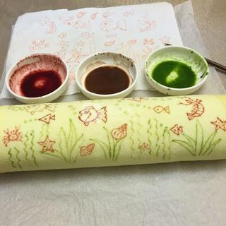 彩绘蛋卷一海底世界