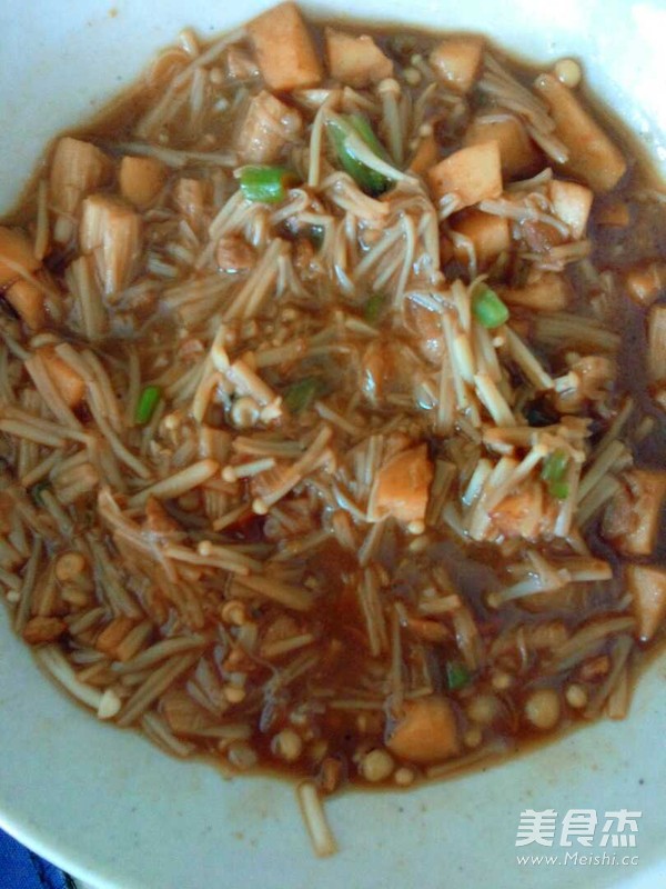 金针菇打卤面的做法