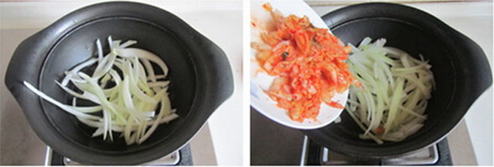 泡菜<a href=/shicai/rouqin/NiuRou/index.html target=_blank><u>牛肉</u></a>乌冬面步骤3-4