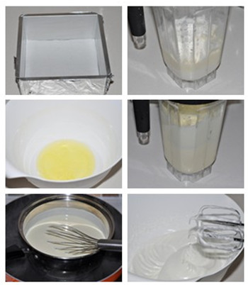 轻乳酪蛋糕步骤1-6