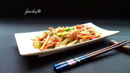 泡姜肚丝的做法