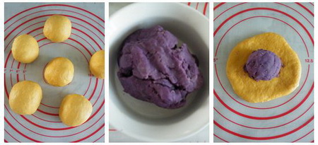 <a href=/shicai/shucai/NanGua/index.html target=_blank><u>南瓜</u></a>小<a href=/shicai/mimian/MianBao/index.html target=_blank><u>面包</u></a>步骤3