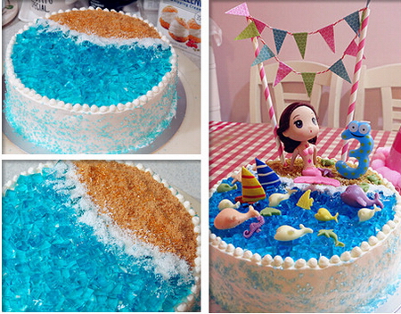 海洋主题生日蛋糕步骤22-24