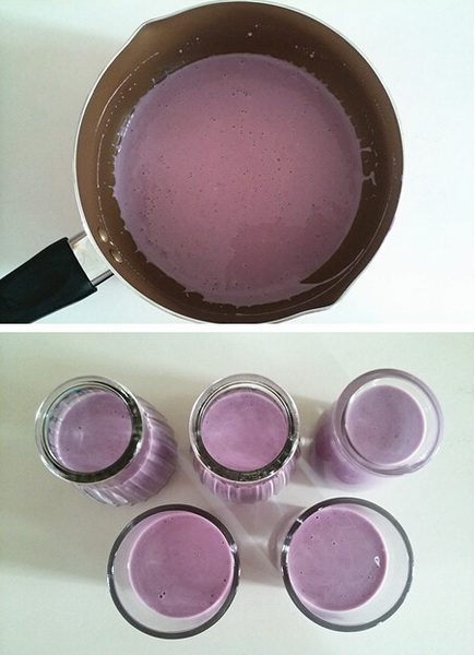 <a href=/shicai/shucai/ZiShu/index.html target=_blank><u>紫薯</u></a>椰奶<a href=/shicai/mimian/XiMi/index.html target=_blank><u>西米</u></a>布丁步骤5-6